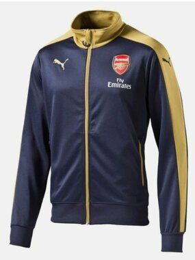 MEN'S PUMA FC ARSENAL LONDON 2015/2016 JACKET TRAINING SOCCER FOOTBALL